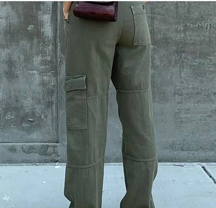 Wide Leg Denim Cargos