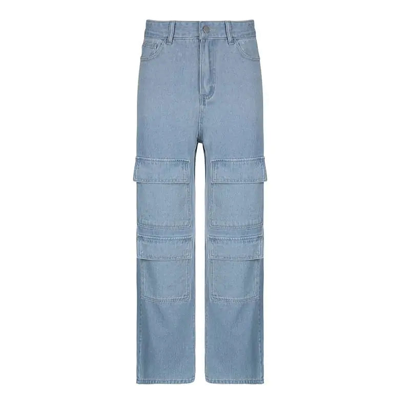 Denim Cargo Pants