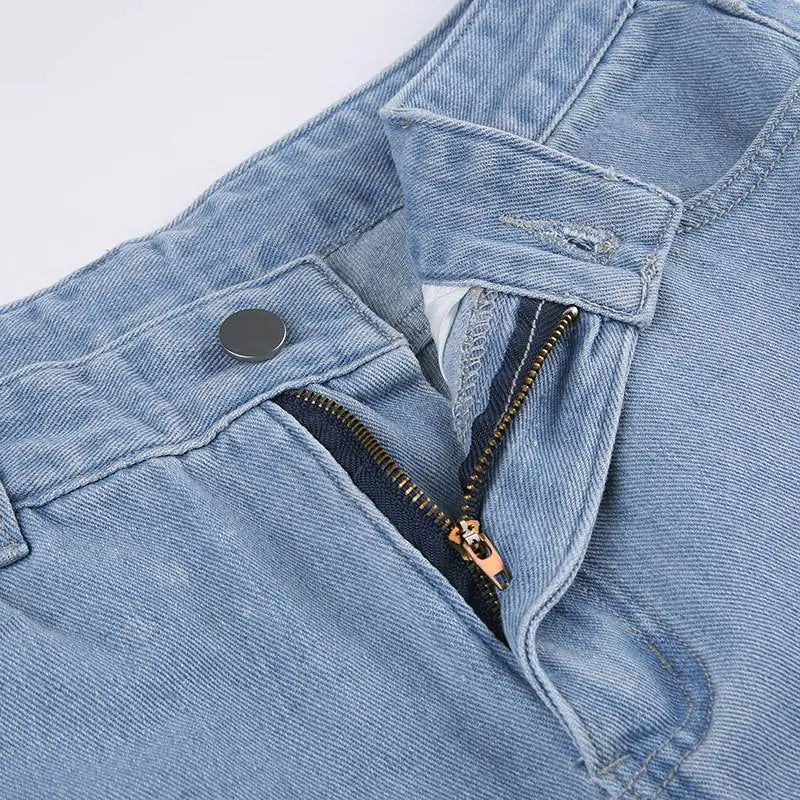 Denim Cargo Pants