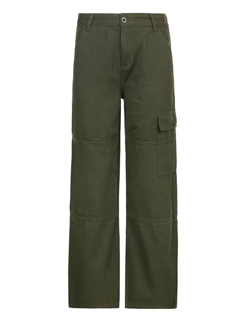 Wide Leg Denim Cargos