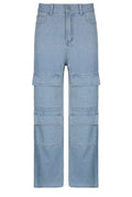 Denim Cargo Pants