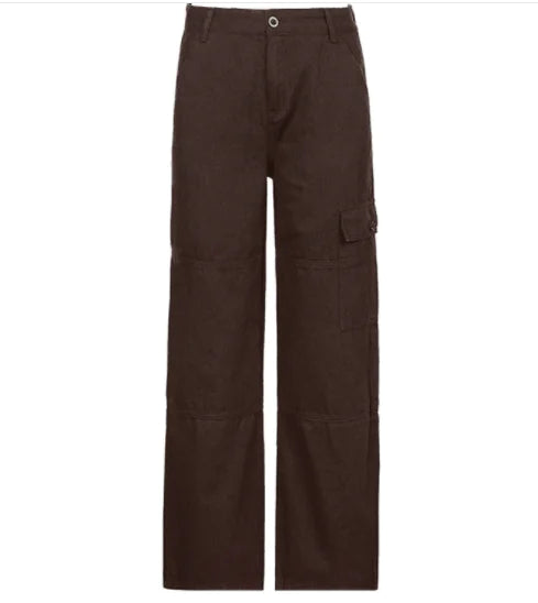 Wide Leg Denim Cargos